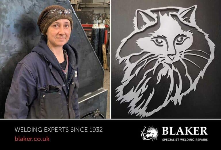 New employee Natasha Blaker Welding