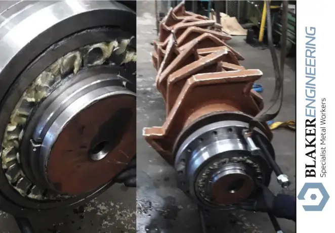 banno shredder shaft repair blaker engineering