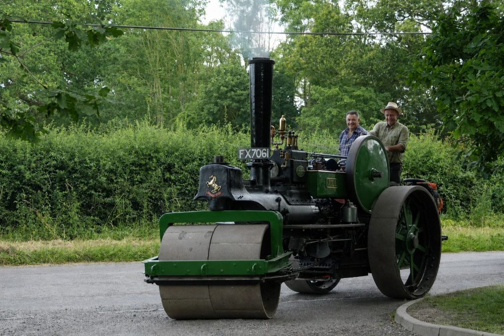 Restored Aveling & Porter steam roller No. 9074